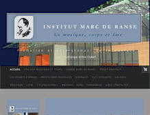 Tablet Screenshot of institutmarcderanse.com